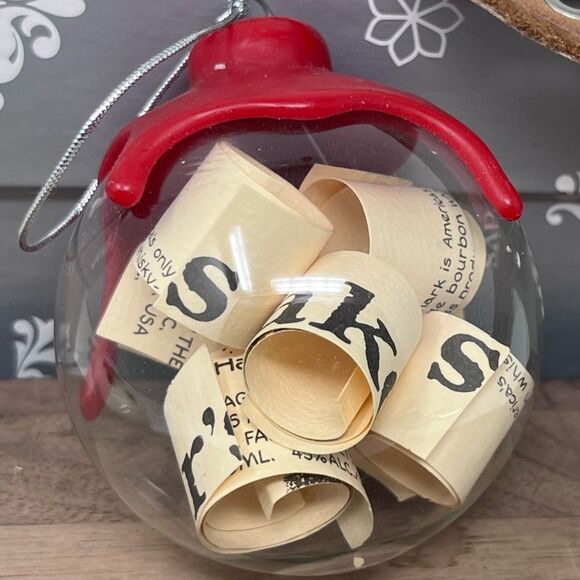 Maker’s Mark Whiskey Promotional Red Wax Drip Ornament - Picture 1 of 8